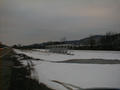 new signal bridge waiting to be erected, currently on the ground along PA 65 just east of the 2 previous shots