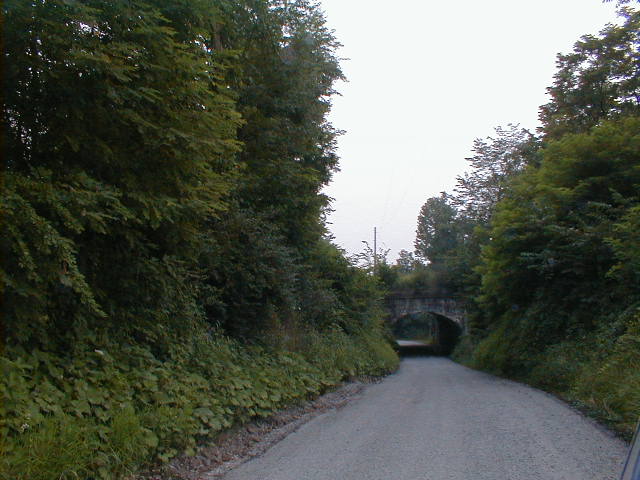 Underpass west of Joffre looking south (40.38734N 80.36813W)