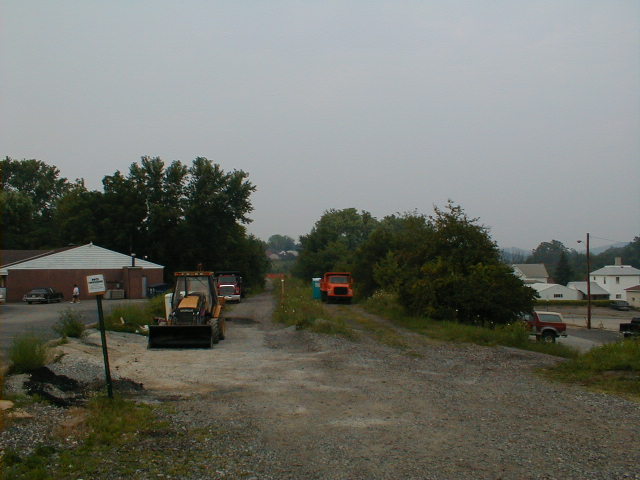 View east (toward bridge over Brunner Bypass) from same location