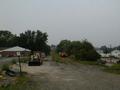 View east (toward bridge over Brunner Bypass) from same location