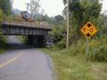 Another view looking north. Bridge is actually two parallel 2-span girder bridges.